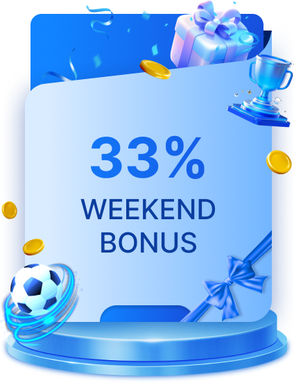 33% WEEKEND SLOT BONUS