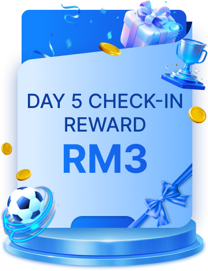 DAY 5 CHECK-IN REWARD RM3