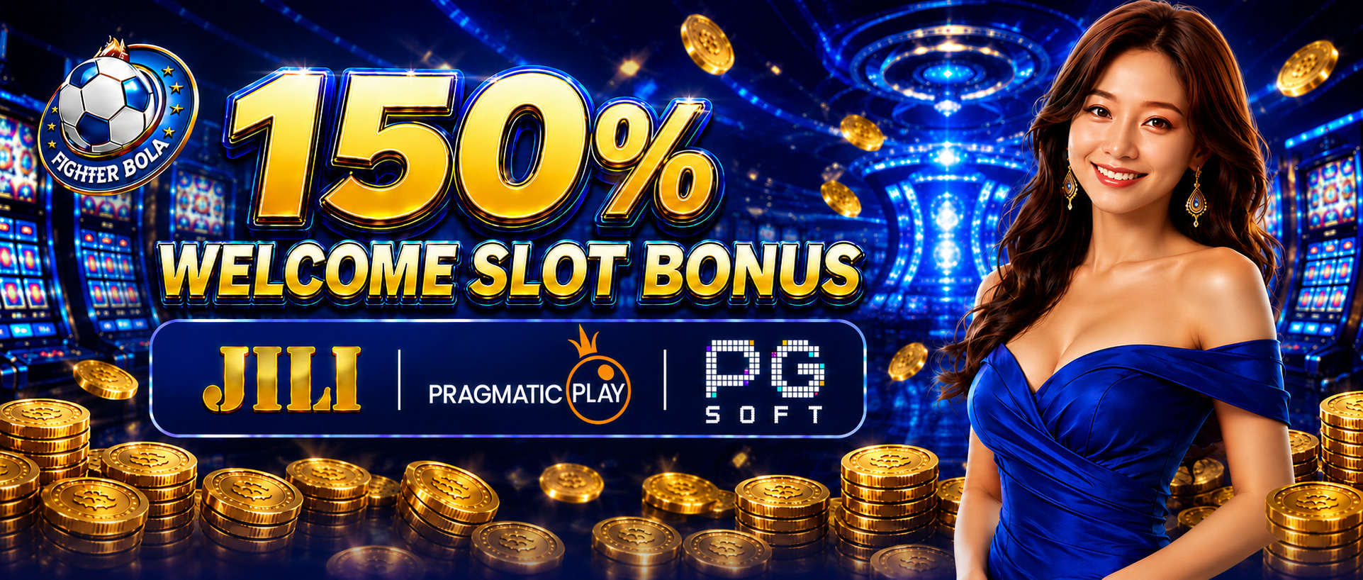 150% WELCOME SLOT BONUS